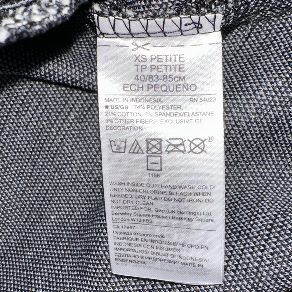 Banana Republic Black and Gray Long Sleeve Dress Sz. XSP for Versátil Style. - Picture 8 of 12